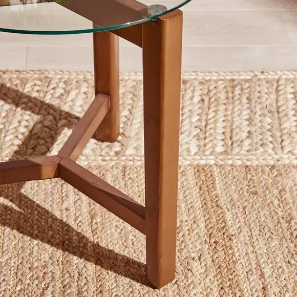 Round Nest of Tables - Dark Wood, Ash