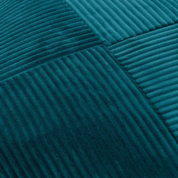 Round Pouffe - Teal, Cord