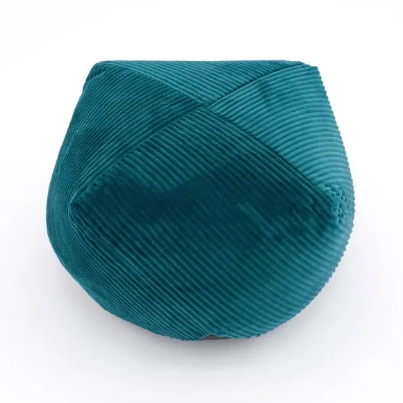 Round Pouffe - Teal, Cord