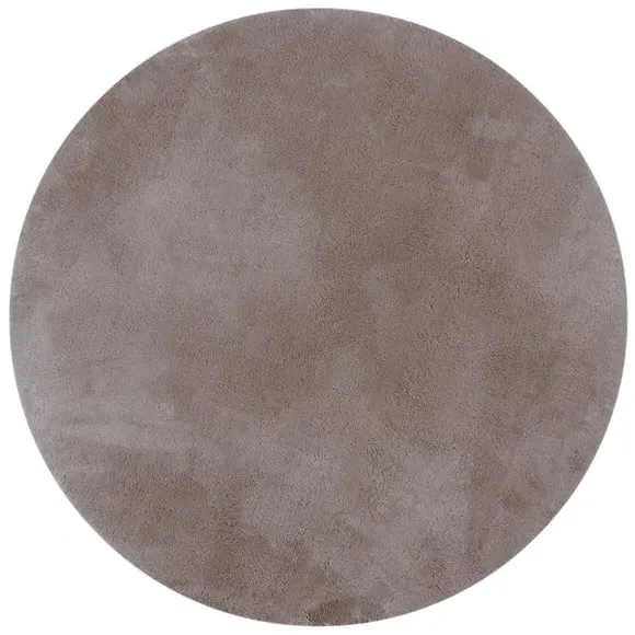 Round Rug - Brown, Polyester