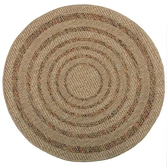 Round Rug Indoor Outdoor - Natural, Polypropylene