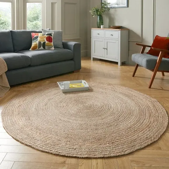 Round Rug - Natural, Jute image