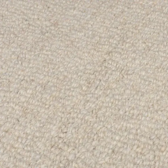 Round Rug with Scalloped Border - Blue, Wool