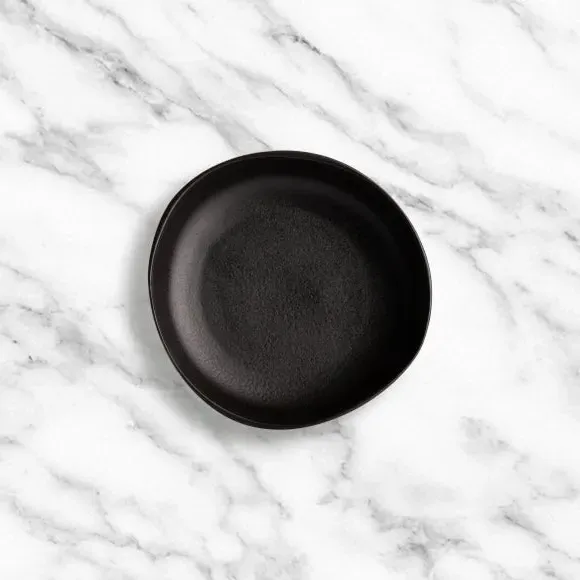 Round Serving Bowl - Black, Stoneware image