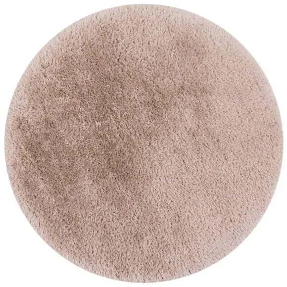 Round Shaggy Rug - Shell Pink, Polyester