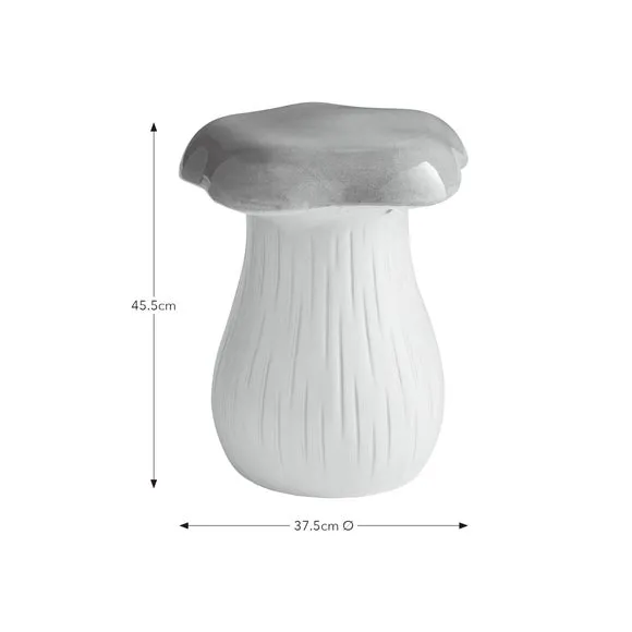 Round Side Table Ceramic - White, Two-Tone