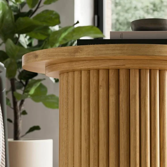 Round Side Table - Oak, Wood