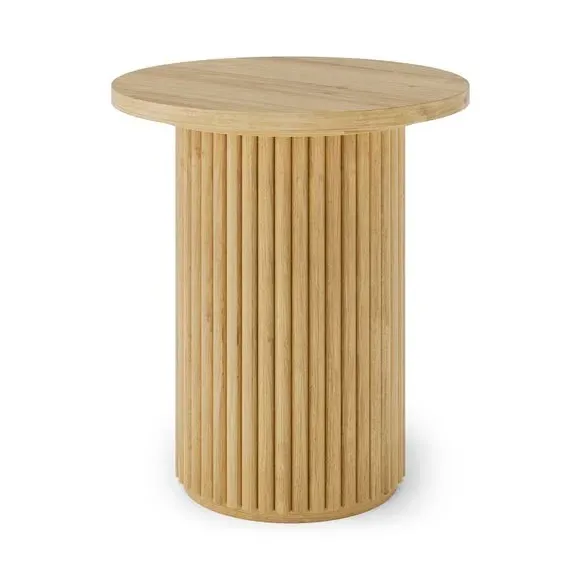 Round Side Table - Oak, Wood