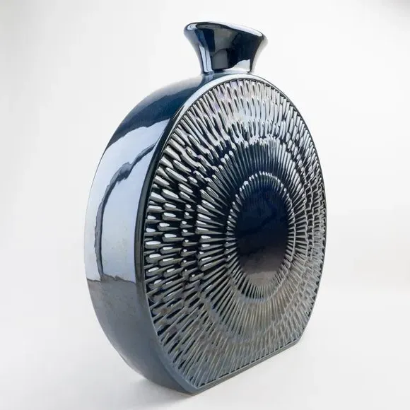 Round Vase - Blue