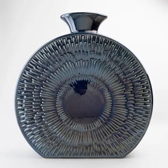 Round Vase - Blue image
