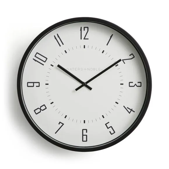 Round Wall Clock - Black