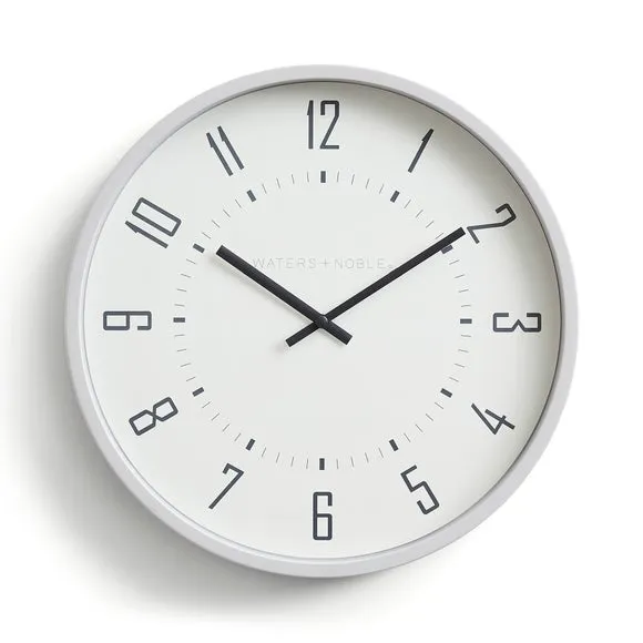 Round Wall Clock - Grey