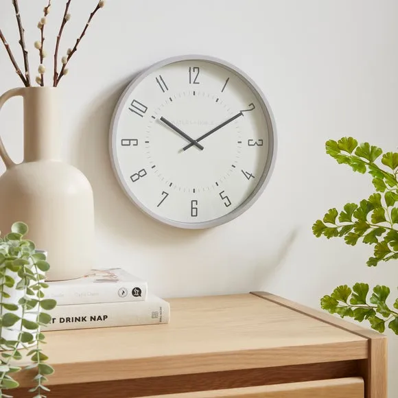 Round Wall Clock - Grey