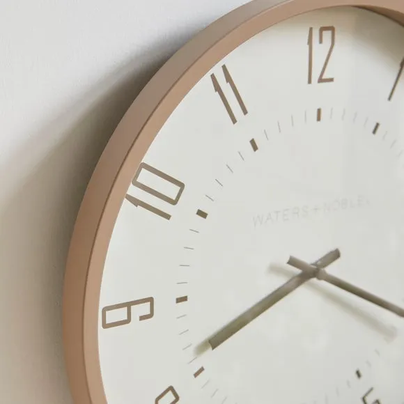 Round Wall Clock - Natural