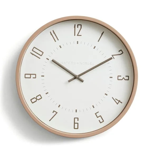 Round Wall Clock - Natural