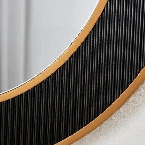 Round Wall Mirror - Black