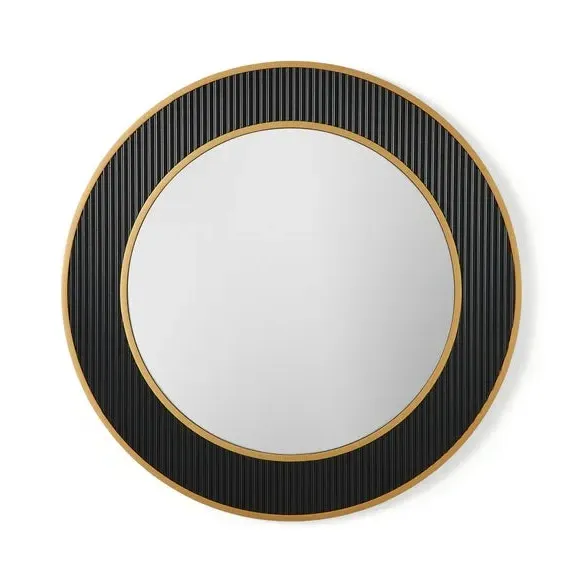 Round Wall Mirror - Black
