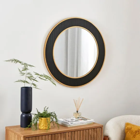 Round Wall Mirror - Black image