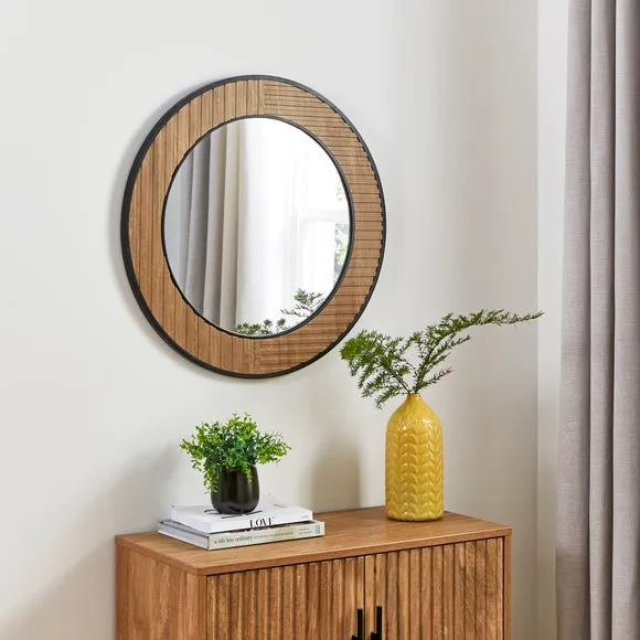 Round Wall Mirror - Black Trim image