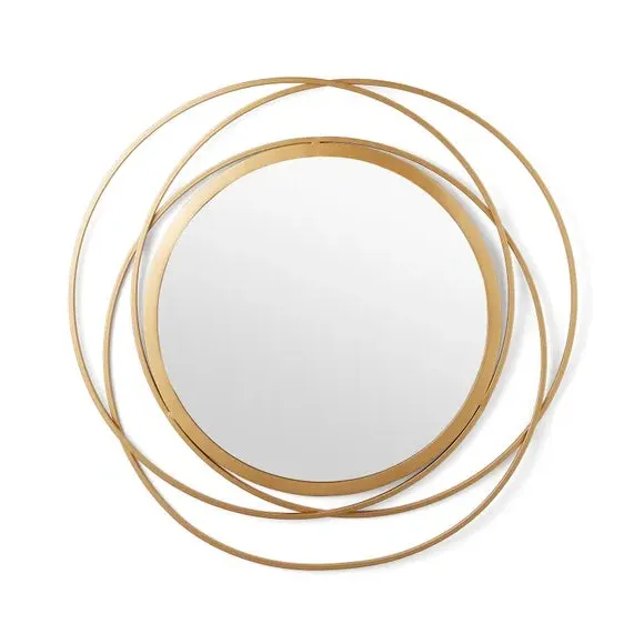 Round Wall Mirror - Gold