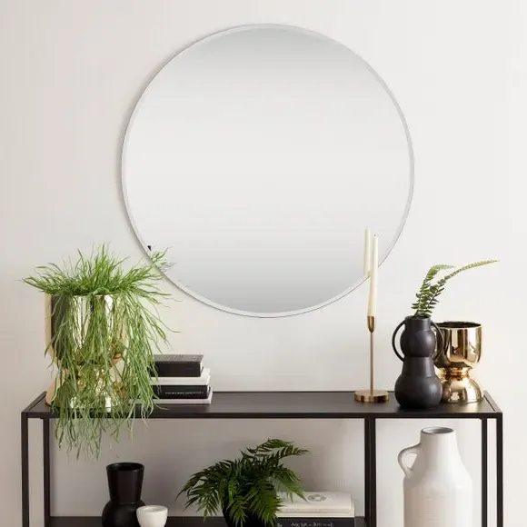 Round Wall Mirror - Silver image