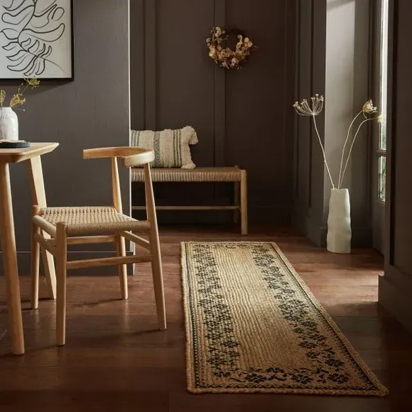Runner Rug Hand-Braided - Natural, Jute image