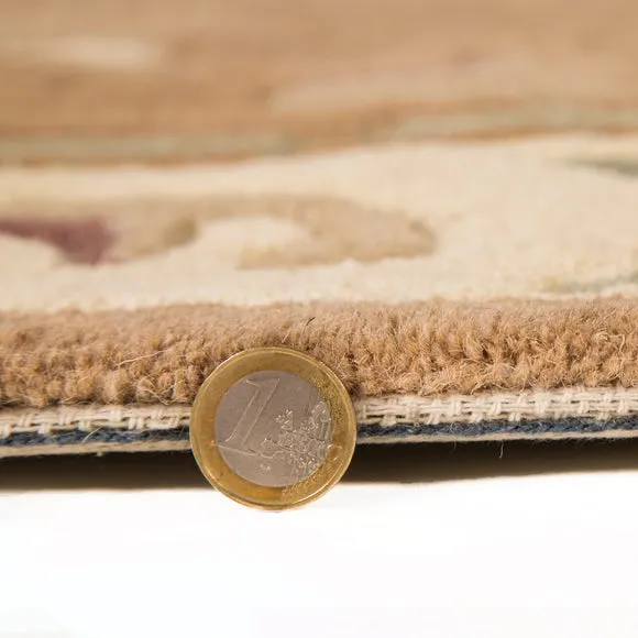 Runner Rug Hand Carved - Fawn, Wool