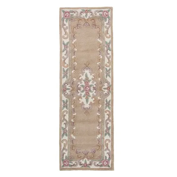 Runner Rug Hand Carved - Fawn, Wool