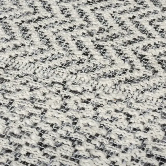 Runner Rug Herringbone Pattern - Monochrome, Polyester