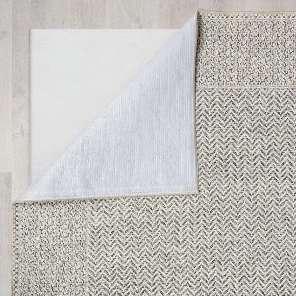 Runner Rug Herringbone Pattern - Monochrome, Polyester
