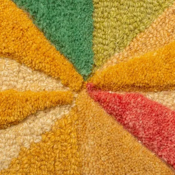 Runner Rug Kaleidoscope Design - Multi, Wool