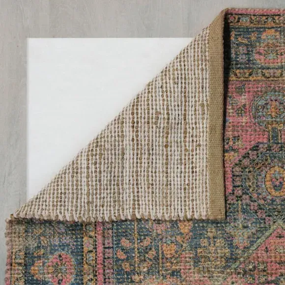 Runner Rug Traditional Design - Pink, Jute