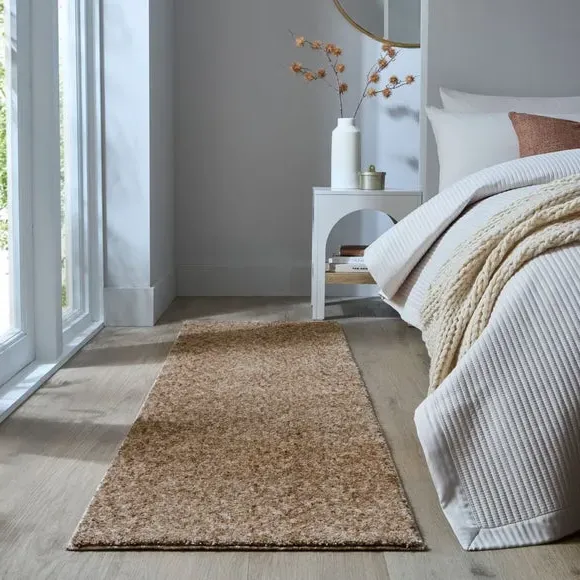 Runner Rug Washable Shaggy - Natural image