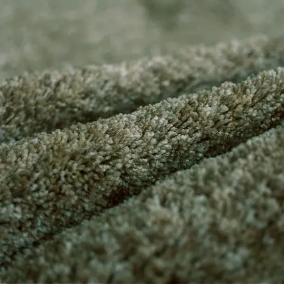 Runner Rug Washable Shaggy - Olive