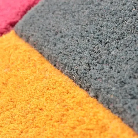 Runner Rug with Abstract Design - Multi, Wool