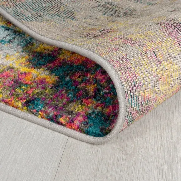 Runner Rug with Abstract Design - Multicoloured