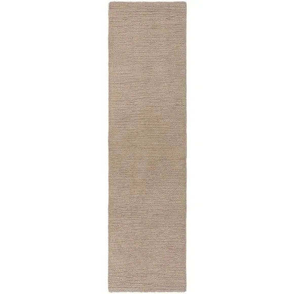 Runner Rug with Boucle Texture - Natural, Wool