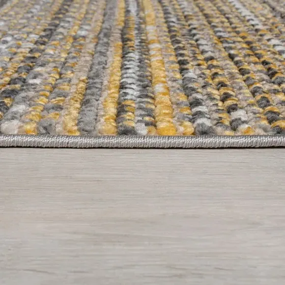 Runner Rug with Fringe - Ochre, Polypropylene