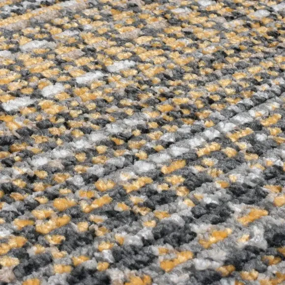 Runner Rug with Fringe - Ochre, Polypropylene