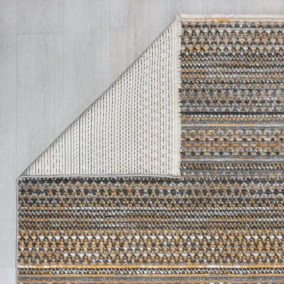 Runner Rug with Fringe - Ochre, Polypropylene