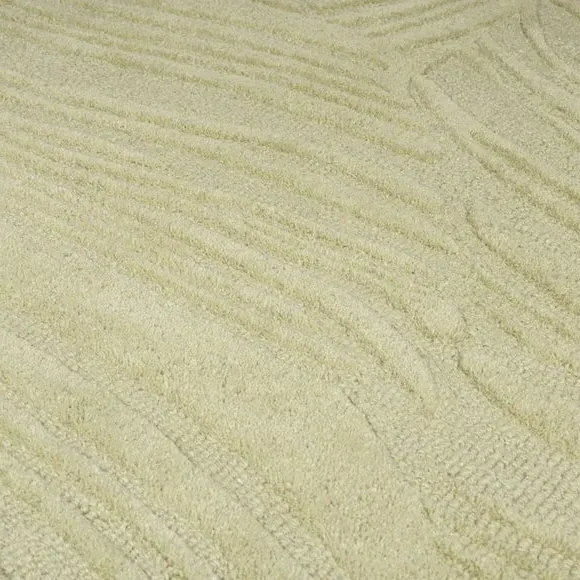 Runner Rug with Leaf Design - Sage, Wool