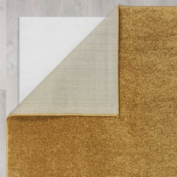 Runner Rug with Soft Pile - Gold, Polyester