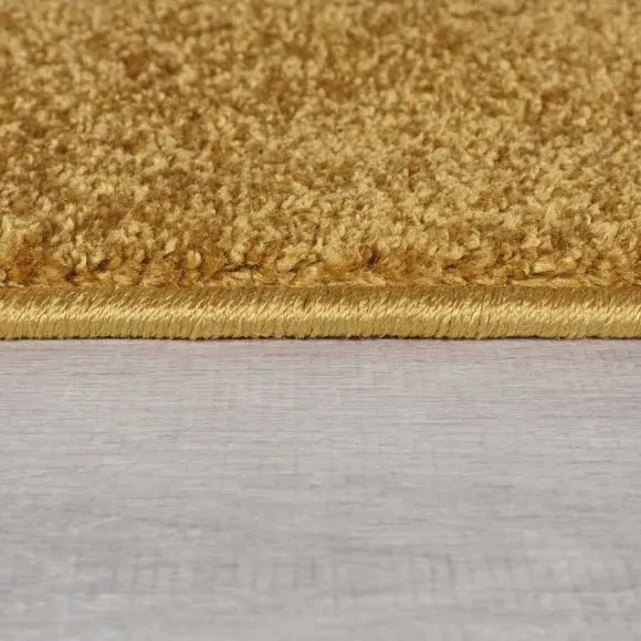 Runner Rug with Soft Pile - Gold, Polyester