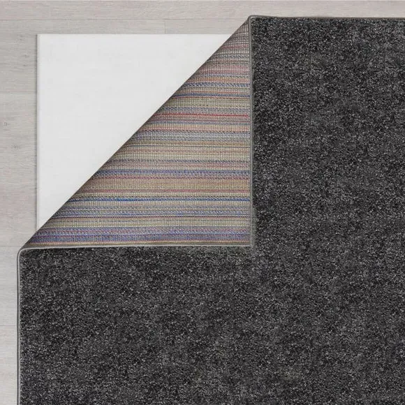 Runner Rug with Soft Pile - Grey, Polyester