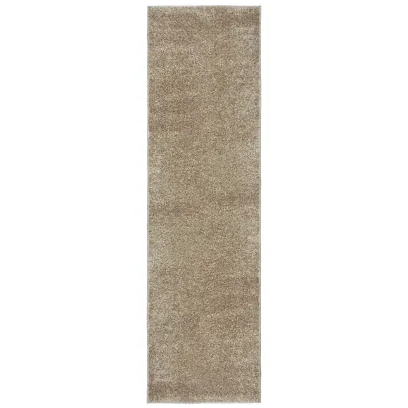 Runner Rug with Soft Pile - Pebble, Polyester