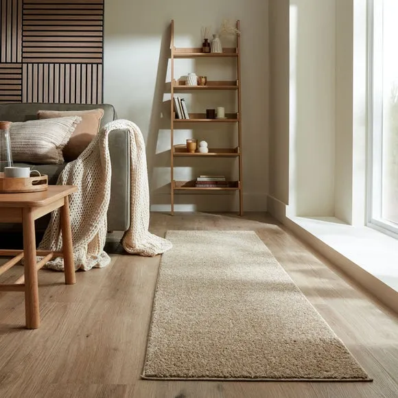Runner Rug with Soft Pile - Pebble, Polyester