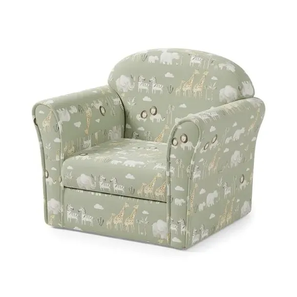 Safari Armchair - Green, Fabric