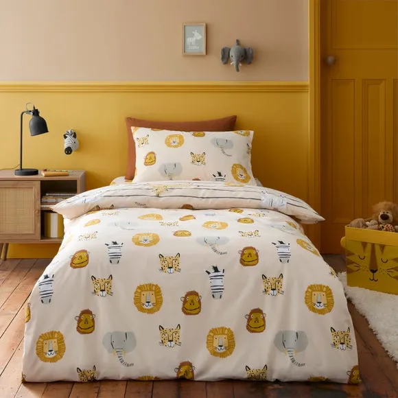 Safari Duvet Cover Set - Natural, Cotton Blend