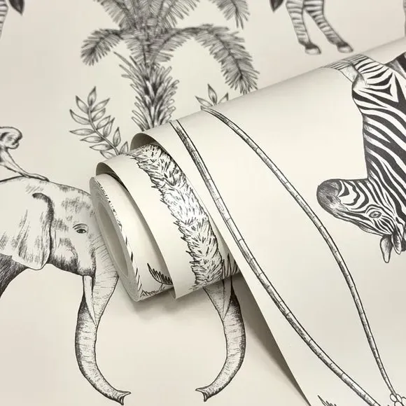 Safari Walk Wallpaper - Natural