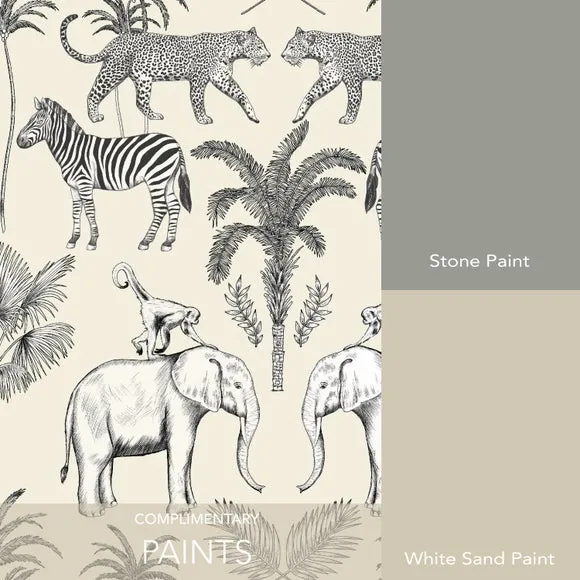 Safari Walk Wallpaper - Natural